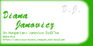 diana janovicz business card